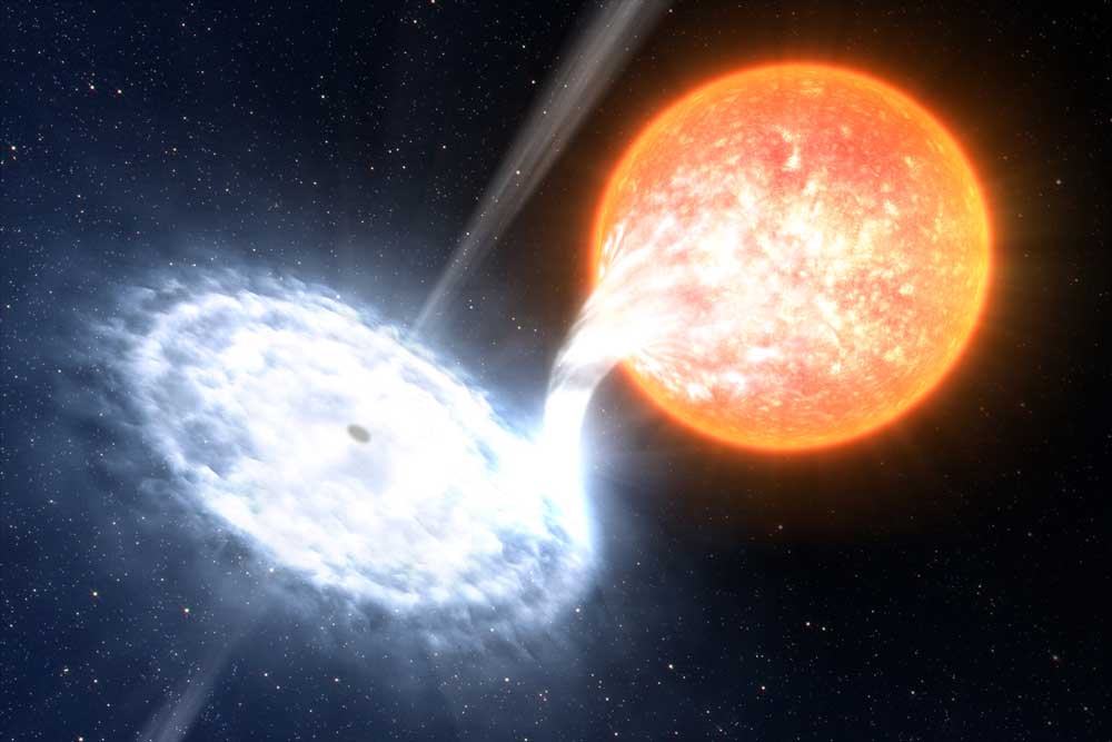 Star eaten by Blackhole