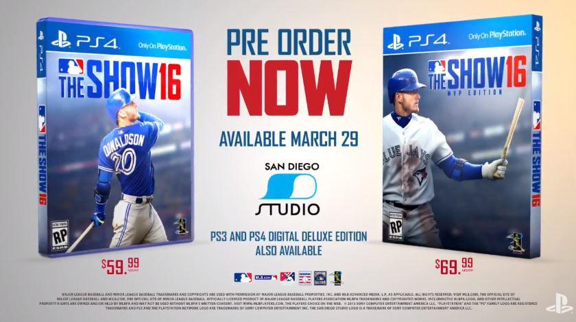 PSX 2015: MLB 16: The Show Release Date Revealed