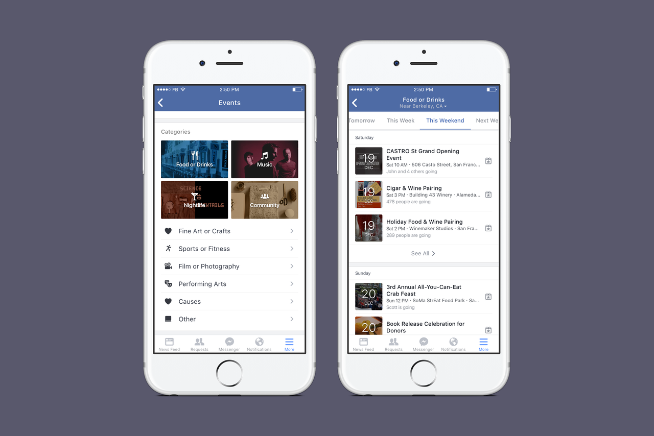 Facebook is making it easier to find nearby events