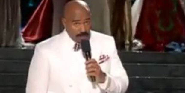 Loading Steve Harvey apologised after the excruciating live television moment