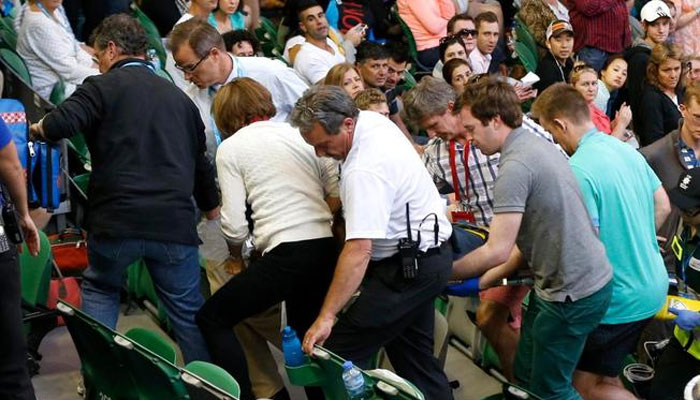 Andy Murray's father-in-law Nigel Sears collapses at Australian Open