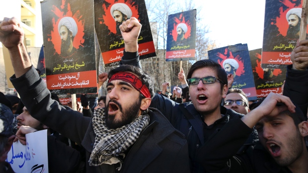 Iranians protest Saudia Arabia