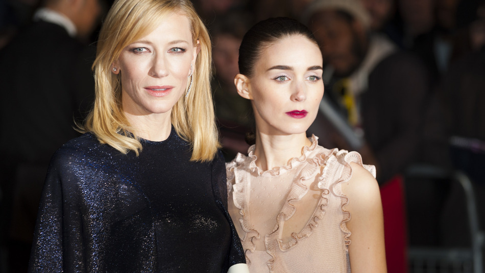 Cate Blanchett and Rooney Mara at the premiere of'Carol at the London Film Festival on Oct. 14