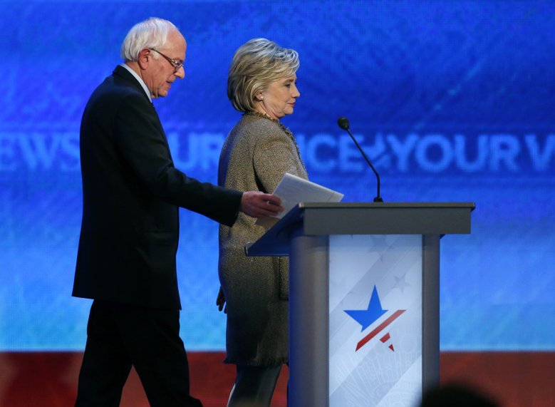 Hillary Clinton's lead over Bernie Sanders melts away in new national poll