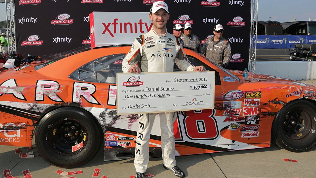 'Dash 4 Cash'winner Daniel Suarez