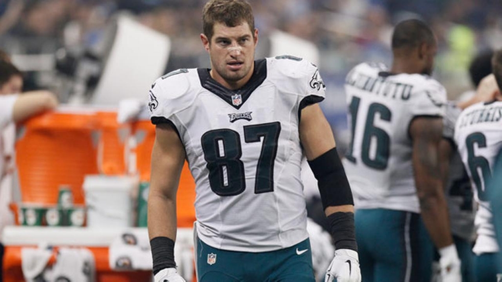 Philadelphia Eagles tight end Brent Celek during the second half of an NFL football game against the Detroit Lions Thursday Nov. 26 2015 in Detroit