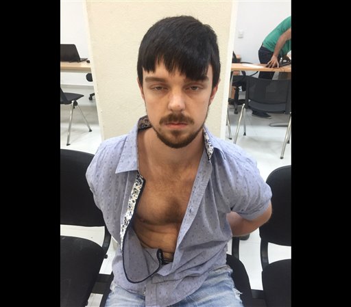 Jalisco state prosecutor's office shows who authorities identify as Ethan Couch after he was taken into custody in Puerto Vallarta Mexico. U.S. authorities said the Texas teenager serving probation