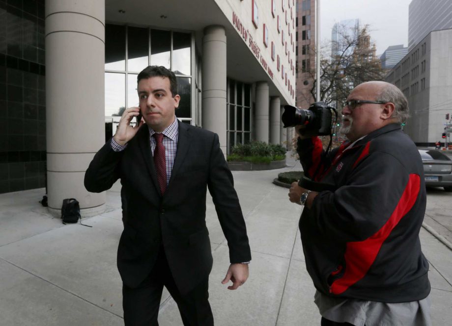 Christopher Correa leaves the Bob Case United States Courthouse at 515 Rusk St. Friday Jan. 8 2016 in Houston. Correa plead guilty to five counts of unauthorized access to computer information