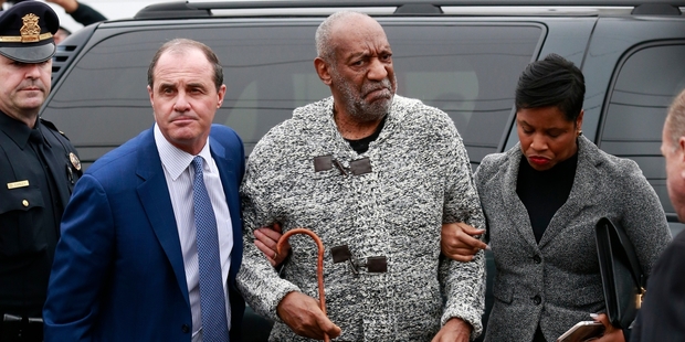 Bill Cosby looked all of his 78 years as he arrived at court to face charges laid by Andrea Constand, who had been involved in women's basketball at Temple University