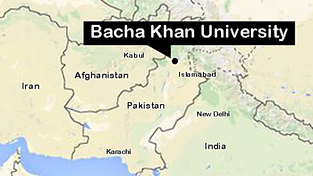 Bacha Khan University locator