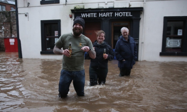 Locals found a way to cope during serious flooding in Dumfries