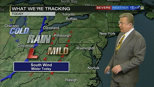 Rain moving back in Saturday night ahead of cold air