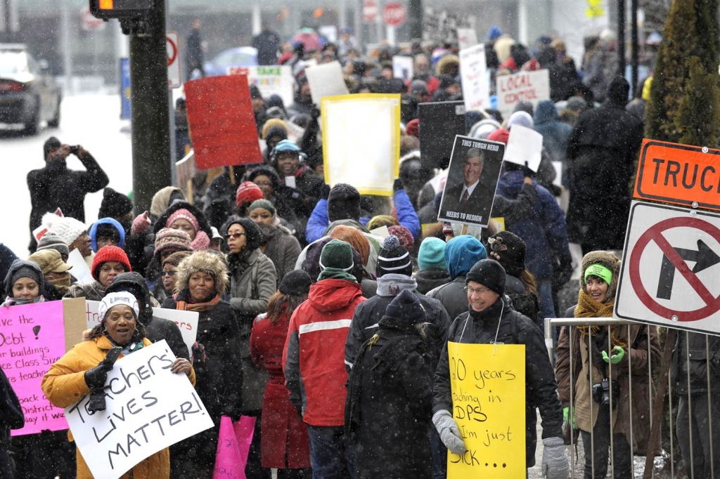 Teacher 'Sickout' Shuts Down Almost All Detroit Schools