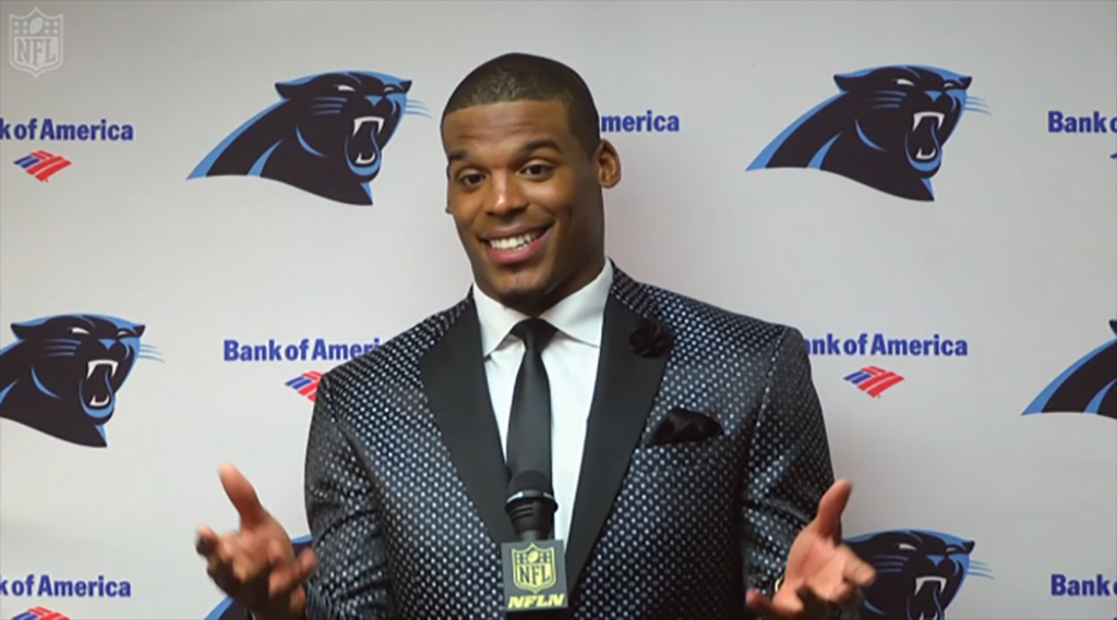 Cam Newton enjoys being Cam Newton