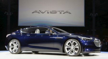 Buick introduces the Avista concept vehicle during a media event before the start of the North American International Auto Show in Detroit Michigan