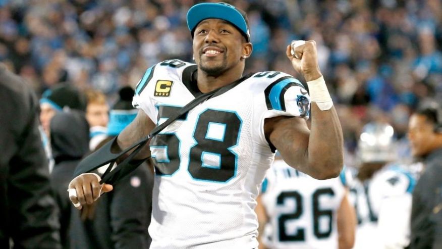 Thomas Davis Panthers LB having surgery on broken arm this morning