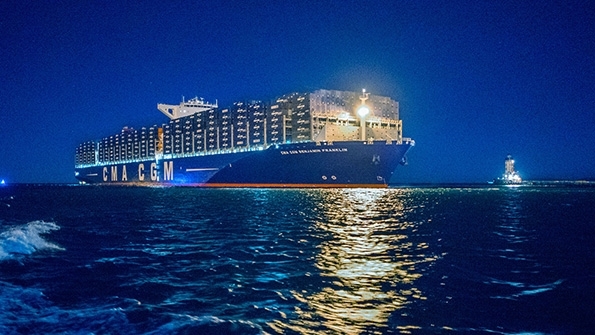 Largest Container Ship Ever Lands in LA