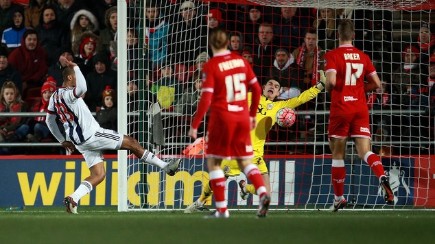 Salomon Rondon fires West Brom into the fourth round of the FA Cup with a 1-0 win at Bristol City