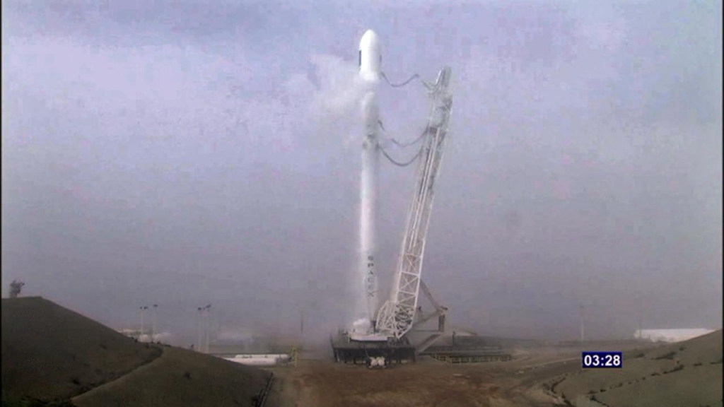 SpaceX satellite launch successful, rocket landing not so much