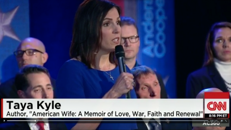 Taya Kyle doubts President Obama's gun control tactics'We cannot outlaw murder