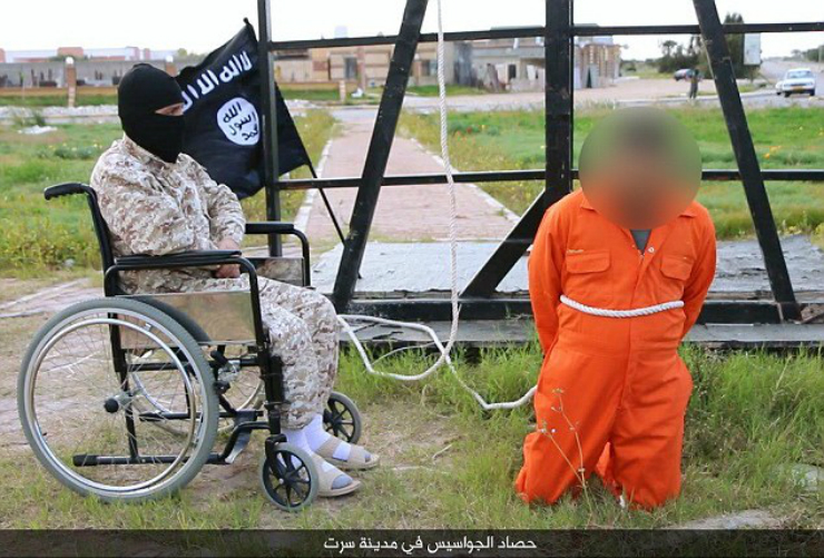 Wheelchair executioner New Isis