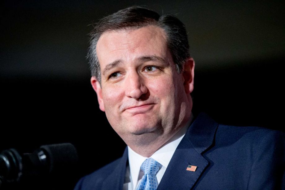 Republican presidential candidate Sen. Ted Cruz R-Texas pauses while speaking at his South Carolina primary night rally at the South Carolina State Fairgrounds in Columbia S.C. Saturday Feb. 20 2016