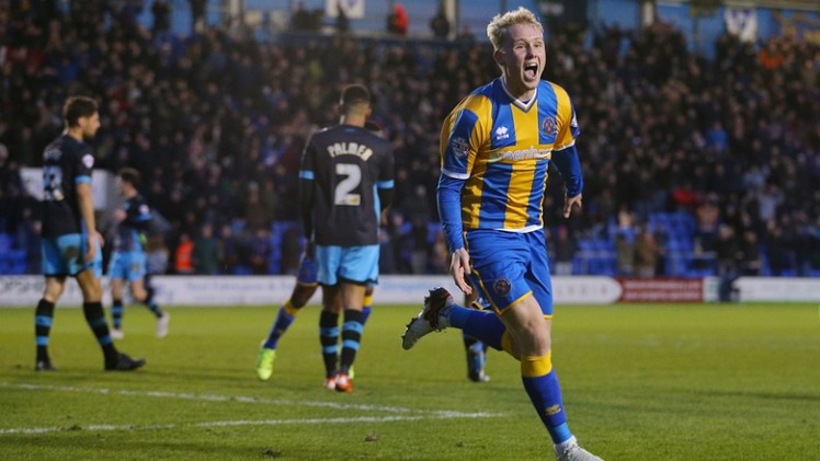 Jack Samson  Getty Jack Grimmer scores for Shrewsbury Town in their'cupset win over Sheffield Wednesday on Saturday