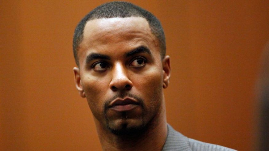 Former NFL safety Darren Sharper appears in Los Angeles Superior Court on Thursday Feb. 20 2014 in Los Angeles. Sharper has pleaded not guilty to charges that he drugged and raped two women he met at a West Hollywood night club. (AP