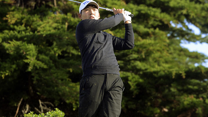 Korean Sung Kang is in the lead at the Pebble Beach Pro-Am.            
    
              
     
     
           Show Grid