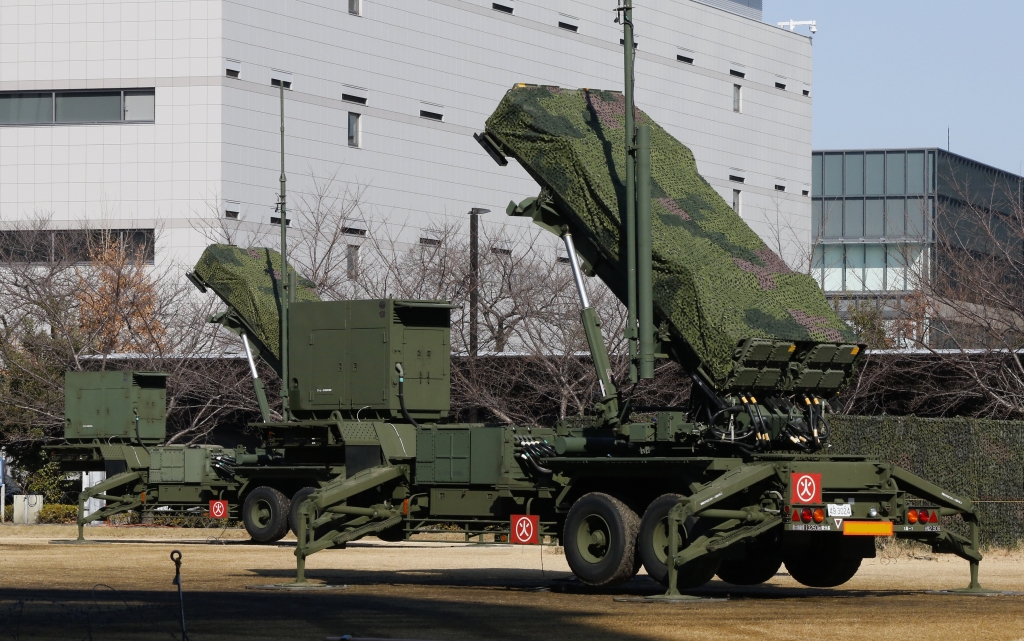 Japan Self Defense Force's PAC-3 Patriot missile unit deployed for North Korea's rocket launch at the Defense Ministry in Tokyo Sunday Jan. 31 2016