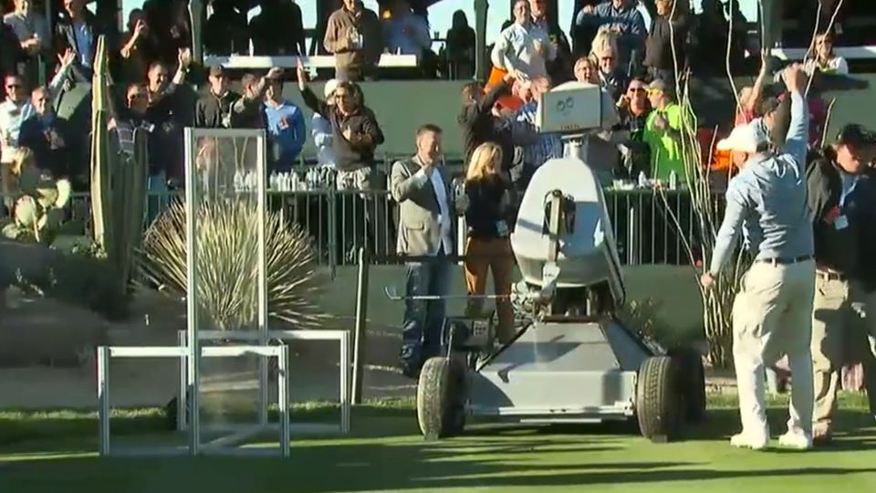 VIDEO: Eldrick the Golf Robot made an ace on the 16th at TPC Scottsdale