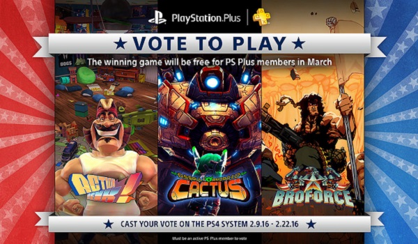 PlayStation Plus Members Can Vote For What Free Game They Want In March