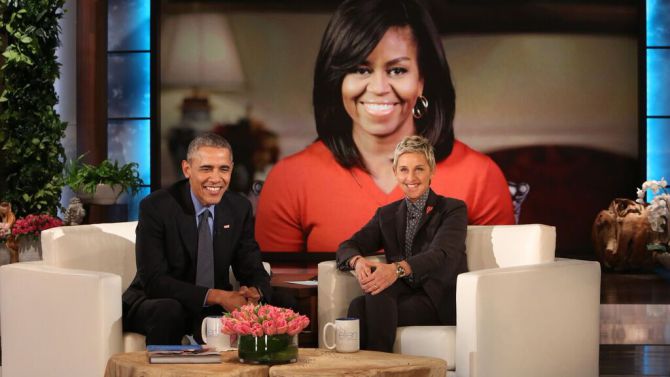 President Obama visits The Ellen De Generes Show