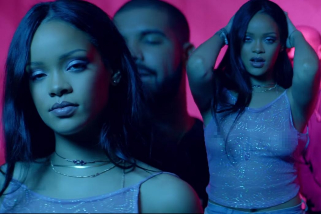 Rihanna bares all for Drake in risqué new video