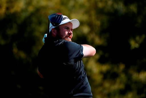 Shane Lowry of Ireland tees off on the fifth hole during the first round of the Waste Management Phoenix Open at TPC Scottsdale