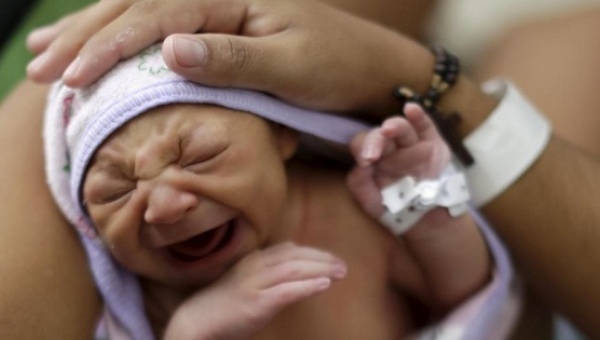 Sueli Maria holds her seven-day-old daughter Milena who has microcephaly at a hospital in Recife Brazil Jan. 28 2016