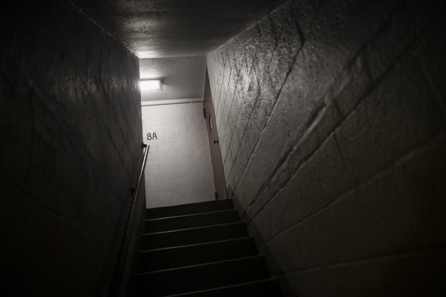 The stairwell where Akai Gurley was fatally shot