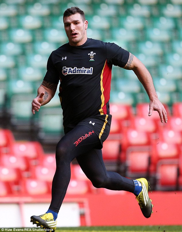 Tom James took part in training at the Millennium Stadium on Wednesday ahead of his international return