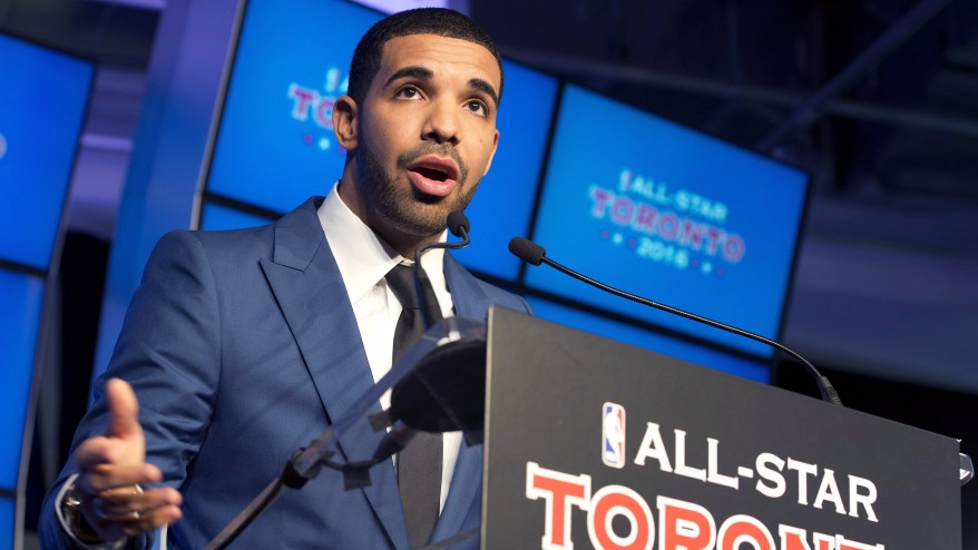 Toronto Raptors global ambassador Drake speaks at a news conference in Toronto Sept. 30 2013. THE CANADIAN PRESS  Frank Gunn