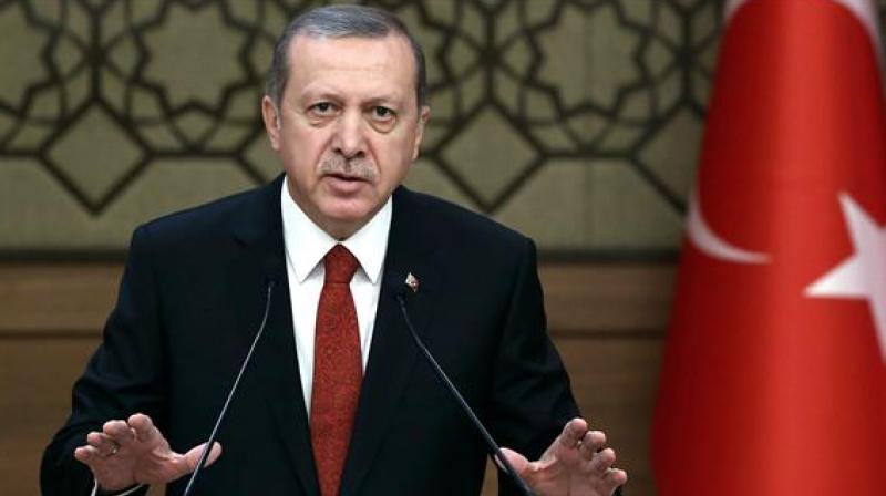 Earlier this week Erdogan vowed not to allow the creation oif a Kurdish stronghold in northern Syria saying there was no question of stopping the artillery barrage