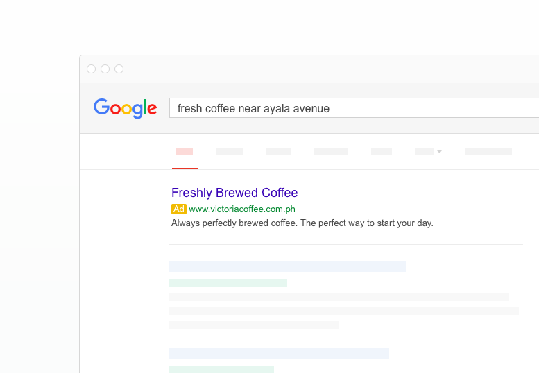 Google Ad Words example