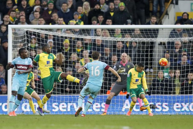 Noble struck West Ham’s equaliser with an unstoppable effort from the edge of the penalty area
Ed Sykes  Reuters