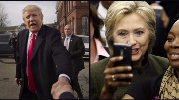 Donald Trump and Hillary Clinton