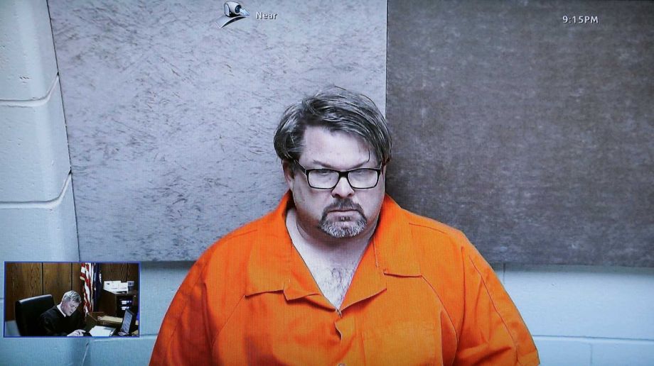 Jason Dalton of Kalamazoo Township Mich. is arraigned via video before Judge Christopher T. Haenicke in Kalamazoo Mich. Dalton who is accused of fatally shooting six people between driving passengers for Uber