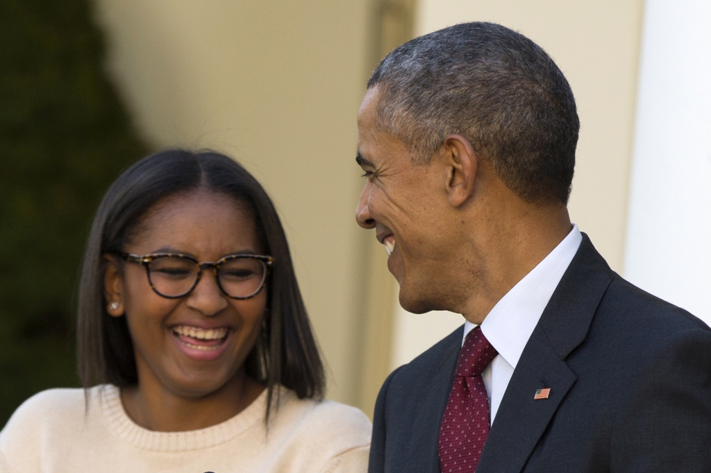 Sasha Obama will have two years of high school left when her dad leaves office. | Associated Press