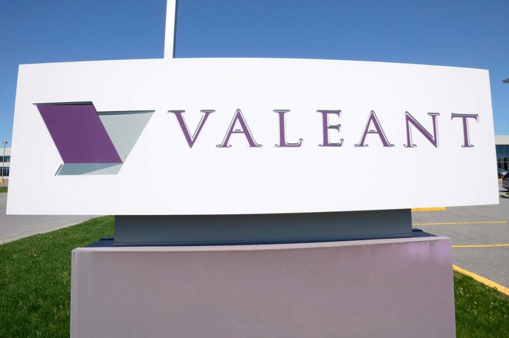 Valeant Pharmaceutical's headquarters in Montreal. Valeant reports financial results Tuesday