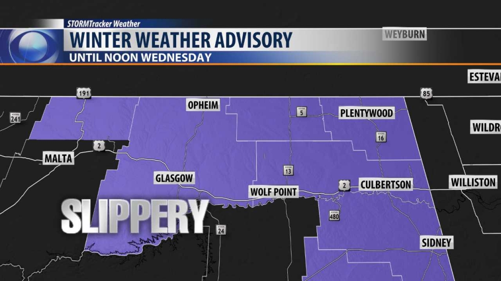 Winter Weather Advisory issued for northeast Montana