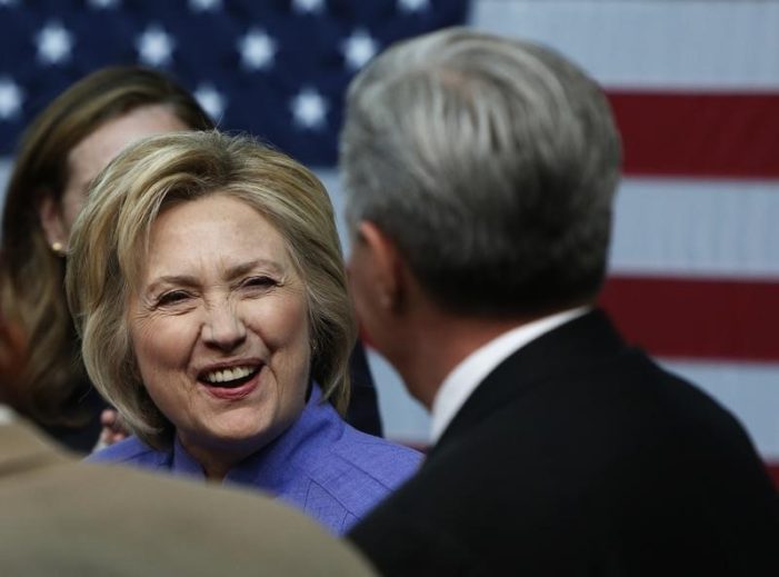 Clinton considering Warren not Sanders for running mate