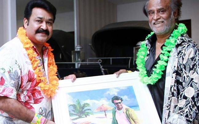 Mohanlal and Rajinikanth