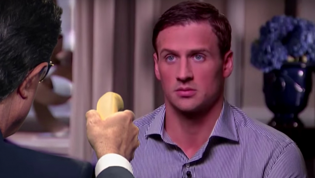 Stephen Colbert's Ryan Lochte 'interview' was the one we all wanted to see